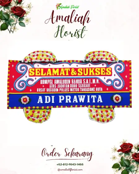 Papan Bunga Ucapan Selamat Cimaja